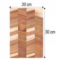Deska do krojenia 30x20cm drewniana z akacji kuchenna do serwowania
