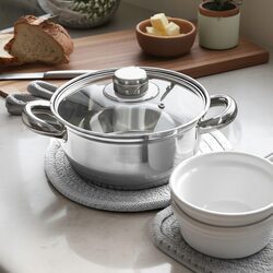 PODSTAWKA POD GARNEK biała ochronna podkładka kuchenna pod gorące naczynia