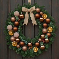 Bombki choinkowe zestaw ozdób brązowe miedziane 6 cm 16 sztuk nietłukące