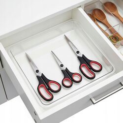 Nożyczki zestaw 3 sztuki domowe biurowe ostre nierdzewne uniwersalne
