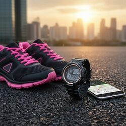 Zegarek sportowy damski elektroniczny cyfrowy wodoodporny stoper alarm