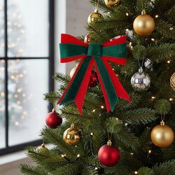 KOKARDA NA CHOINKE zielona świąteczna zawieszka na drzwi Boże Narodzenie