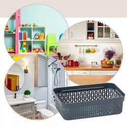 KOSZYK ORGANIZER 18x12 cm do łazienki biurka plastikowy do przechowywania