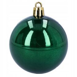 Bombki choinkowe mix 4 wzory zielone 6 cm zestaw 16 sztuk mat połysk