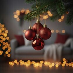 Bombki choinkowe małe 5 cm czerwone zestaw 16 sztuk nietłukące ozdoby