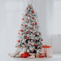 Bombki choinkowe zestaw 10 sztuk czerwone 5 cm mix nietłukące