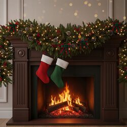 Kokardy na choinke zielone zawieszki świąteczne zestaw 3 sztuki stroik