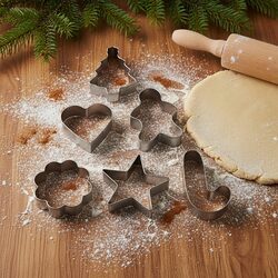 Foremki do pierników stalowe zestaw 6 sztuk wykrawacze do ciastek