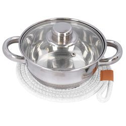 PODSTAWKA POD GARNEK biała ochronna podkładka kuchenna pod gorące naczynia