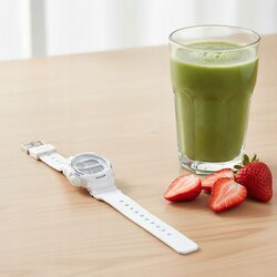 Zegarek sportowy biały damski elektroniczny stoper alarm podświetlenie led