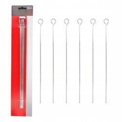 Szpikulce do szaszłyków 6 sztuk stal nierdzewna 35,5 cm długie na grilla