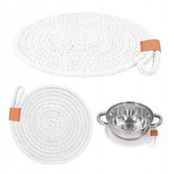 PODSTAWKA POD GARNEK biała ochronna podkładka kuchenna pod gorące naczynia