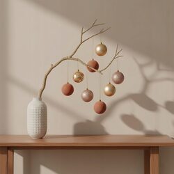 Bombki choinkowe duże 8 cm złote beżowe zestaw 16 sztuk nietłukące mix