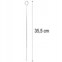 Szpikulce do szaszłyków 6 sztuk stal nierdzewna 35,5 cm długie na grilla