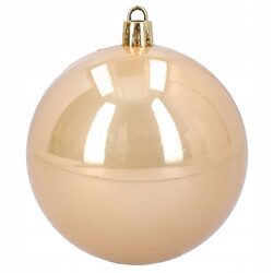 Bombki choinkowe zestaw 16 szt 6 cm złote brązowe nietłukące plastikowe