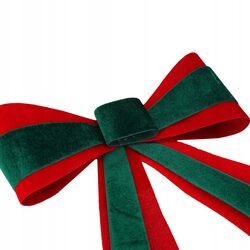 KOKARDA NA CHOINKE zielona świąteczna zawieszka na drzwi Boże Narodzenie