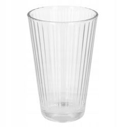 Szklanki do napojów 300ml wysokie zestaw 3 szt ryflowane do wody i soku