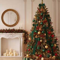 BOMBKI CHOINKOWE zielone plastikowe 16 sztuk 8 cm komplet ozdób na choinkę