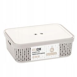 Kosz uniwersalny tworzywo sztuczne beżowy