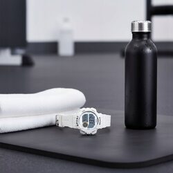 Zegarek sportowy biały damski elektroniczny stoper alarm podświetlenie led