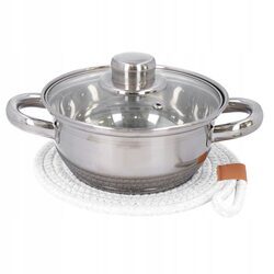 PODSTAWKA POD GARNEK biała ochronna podkładka kuchenna pod gorące naczynia