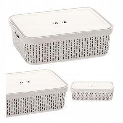 Kosz uniwersalny tworzywo sztuczne beżowy