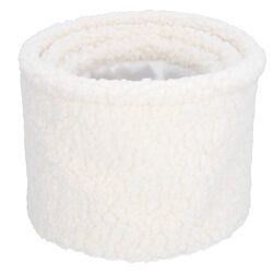 Pudełka do przechowywania zestaw x3 kremowe okrągłe pluszowe organizery