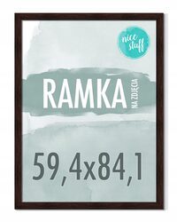 RAMKA 59,4X84,1 A1 RAMKA NA ZDJĘCIA Ramki na zdjęcie WENGE ciemny BRĄZ