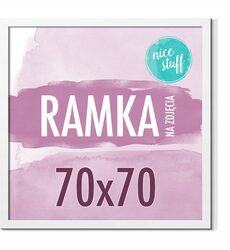 RAMKA 70x70 RAMKA NA ZDJĘCIA PLAKAT Ramki na zdjęcie biała białe kwadratowa