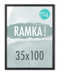 RAMKA 35x100 RAMKA NA ZDJĘCIA 100x35 Ramki na zdjęcie CZARNA CZARNE