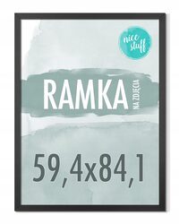 RAMKA 59,4X84,1 A1 RAMKA NA ZDJĘCIA Ramki na zdjęcie CZARNA CZARNE