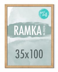 RAMKA 35x100 RAMKA NA ZDJĘCIA Ramki na zdjęcie wotan drewniany 100x35 cm