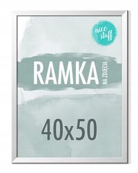 Ramka na zdjęcia 40x50 Ramka 40x50 Ramki na zdjęcie SREBRNA MDF SREBRNE