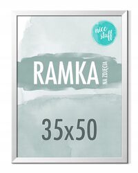 Ramka na zdjęcia 35x50 Ramka 35x50 Ramki na zdjęcie SREBRNA MDF SREBRNE