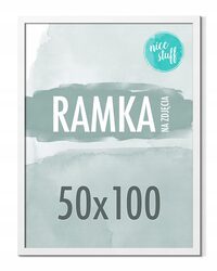 RAMKA 50x100 RAMKA NA ZDJĘCIA PLAKAT Ramki na zdjęcie BIAŁA BIAŁE 100x50