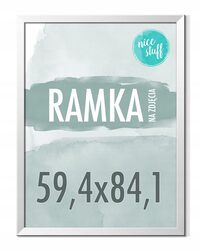 RAMKA 59,4X84,1 A1 RAMKA NA ZDJĘCIA Ramki na zdjęcie SREBRNA SREBRNE