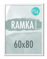 RAMKA 60x80 RAMKA NA ZDJĘCIA PLAKAT Ramki na zdjęcie biała białe 80x60