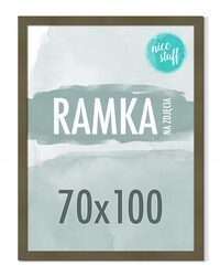 RAMKA 70x100 B1 RAMKA NA ZDJĘCIA PLAKAT Ramki na zdjęcie OLIWKOWA