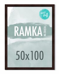 RAMKA 50x100 RAMKA NA ZDJĘCIA Ramki na zdjęcie WENGE ciemny BRĄZ 100x50