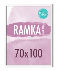 RAMKA 70x100 B1 RAMKA NA ZDJĘCIA PLAKAT Ramki na zdjęcie biała białe 100x70