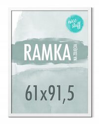 RAMKA 61x91,5 RAMKA NA ZDJĘCIA PLAKAT Ramki na zdjęcie biała białe 91,5x61
