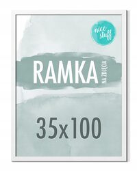 RAMKA 35x100 RAMKA NA ZDJĘCIA PLAKAT Ramki na zdjęcie BIAŁA BIAŁE 100x35