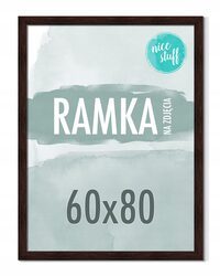 RAMKA 60x80 RAMKA NA ZDJĘCIA PLAKAT Ramki na zdjęcie WENGE ciemny BRĄZ