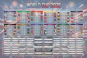 Plakat Tabela Mistrzostw Świata w Piłce Nożnej 2026 61x91,5 TERMINARZ